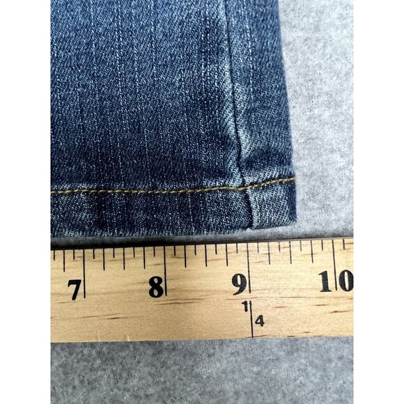 Chico’s Platinum Women’s Jeans Sz XL Beaded Aztec Inspired Embellished Denim - Picture 11 of 16